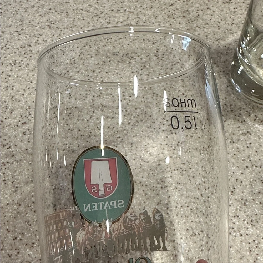 SPATEN GS Oktoberfest Pilsner Glasses, Munich Germany Deutschland